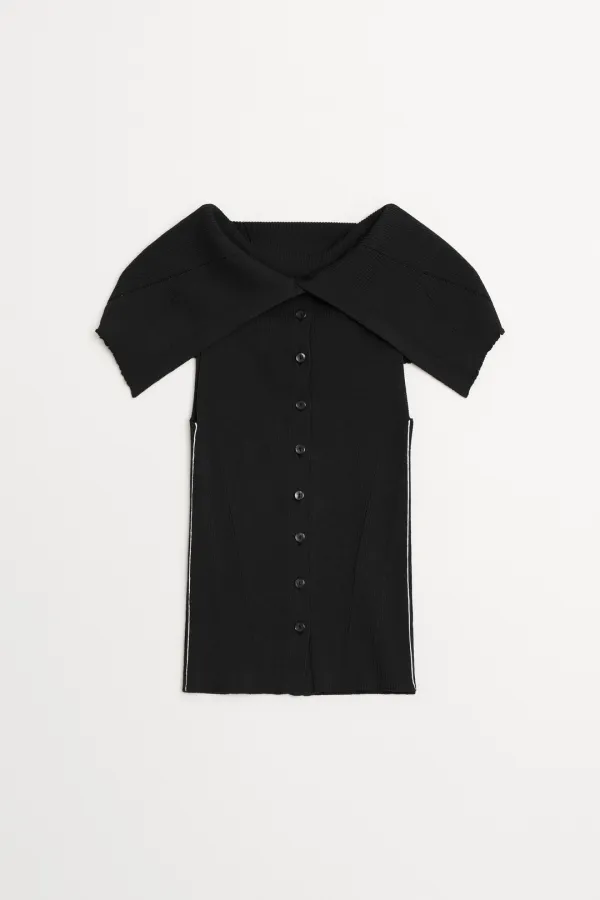 Dia Turtleneck Sleeveless Knit black