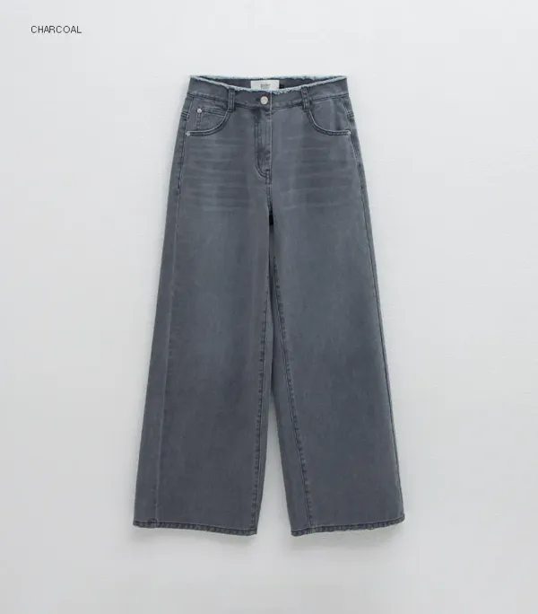 (Z-PT-5626)DEMAGE WASHING DENIM PANTS
