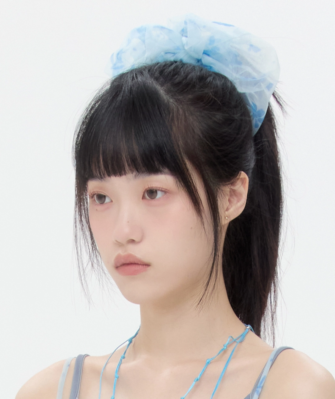 타입서비스 Flower Lace Scrunchie [Blue] 상품 이미지 1