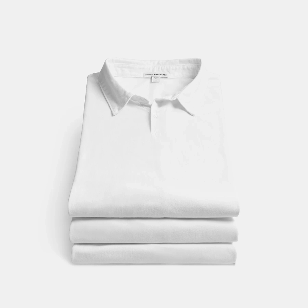 제임스펄스 3 Pack Sueded Jersey Polo - White 상품 이미지 1
