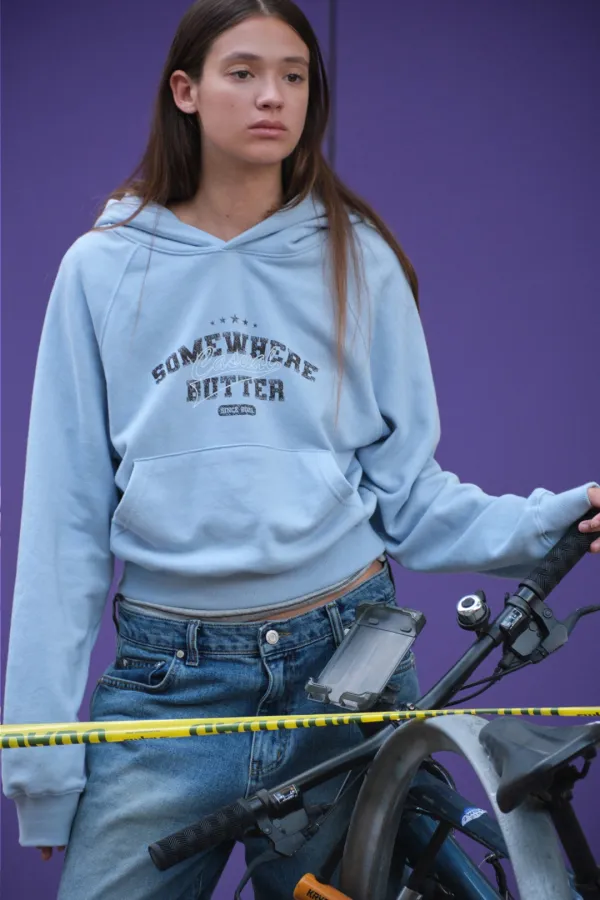 Alvin Logo Hoodie - Light Blue