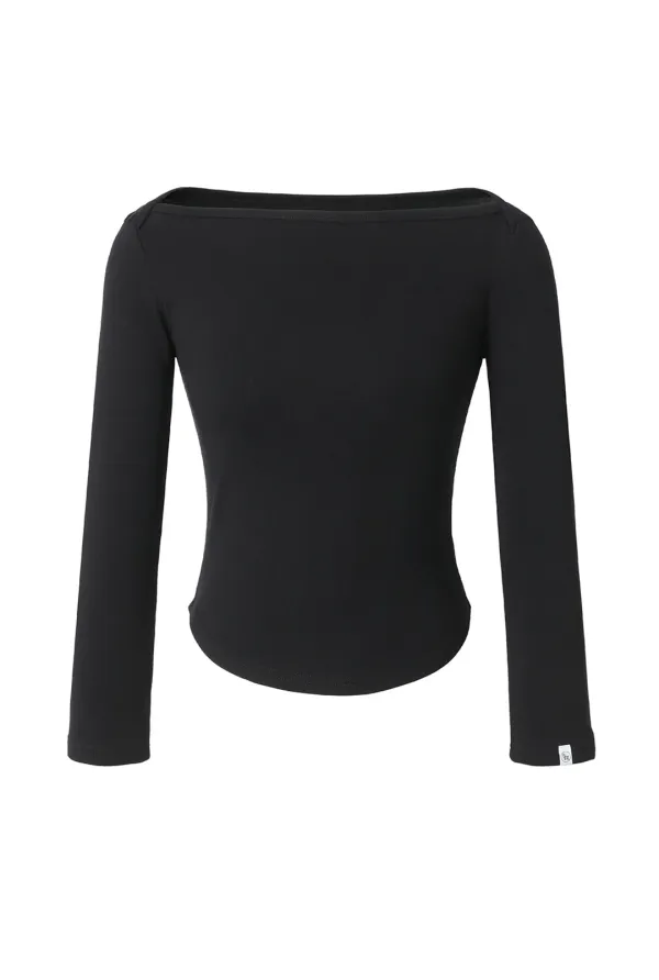Soft boat neck tee