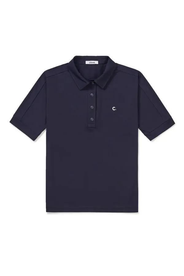 [24SS clove] Slim Polo Shirt (Navy)