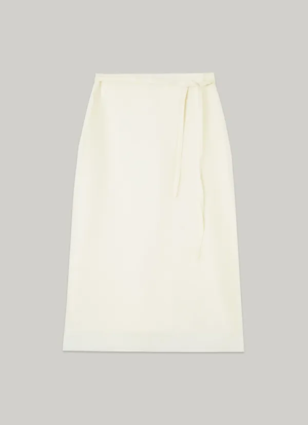 comos 1419 sheer layered skirt (cream)