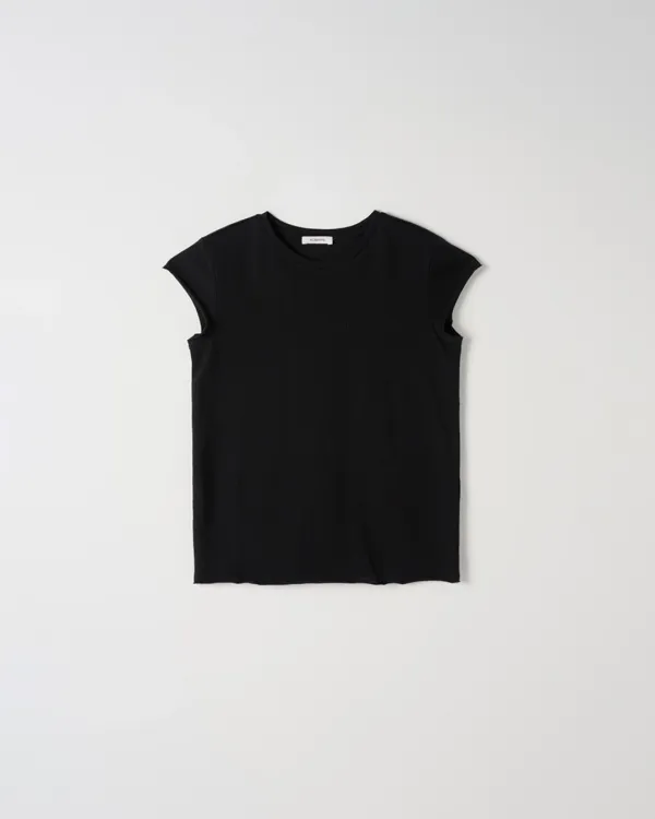 Cap Sleeve T-shirt [BLACK]