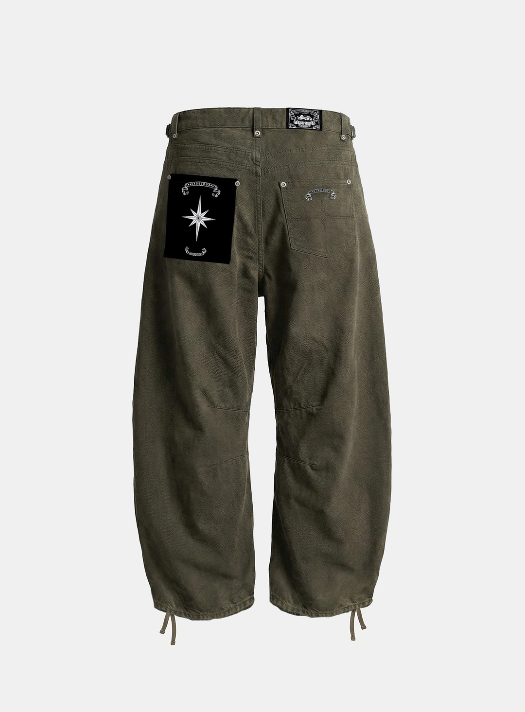 배드블러드 [6/5 발송] [w-pts26-098] 0509 Curved Barrel Pants - Military Green 상품 이미지 2