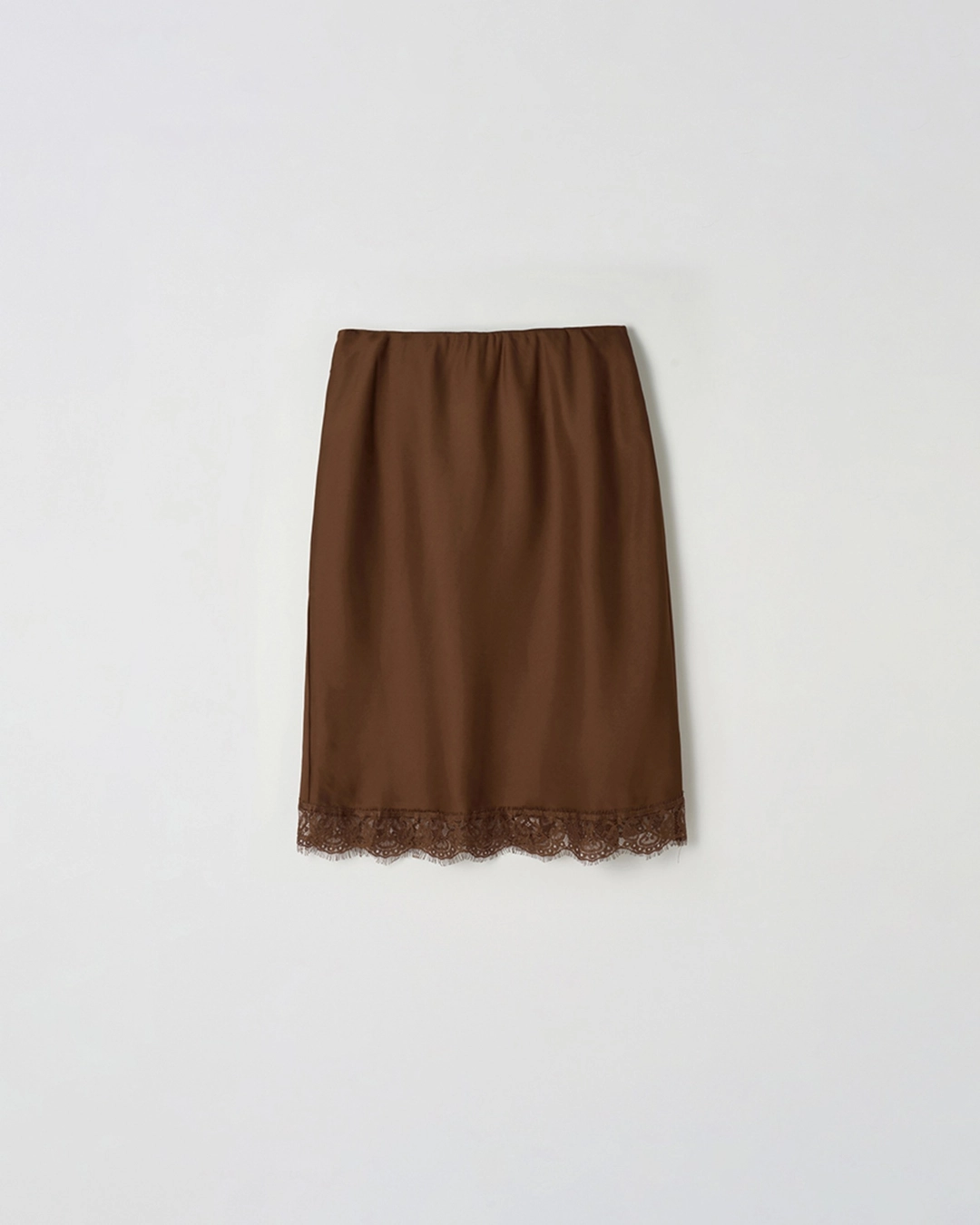 누아르나인 Lace Slip Skirt [BROWN] 상품 이미지 1