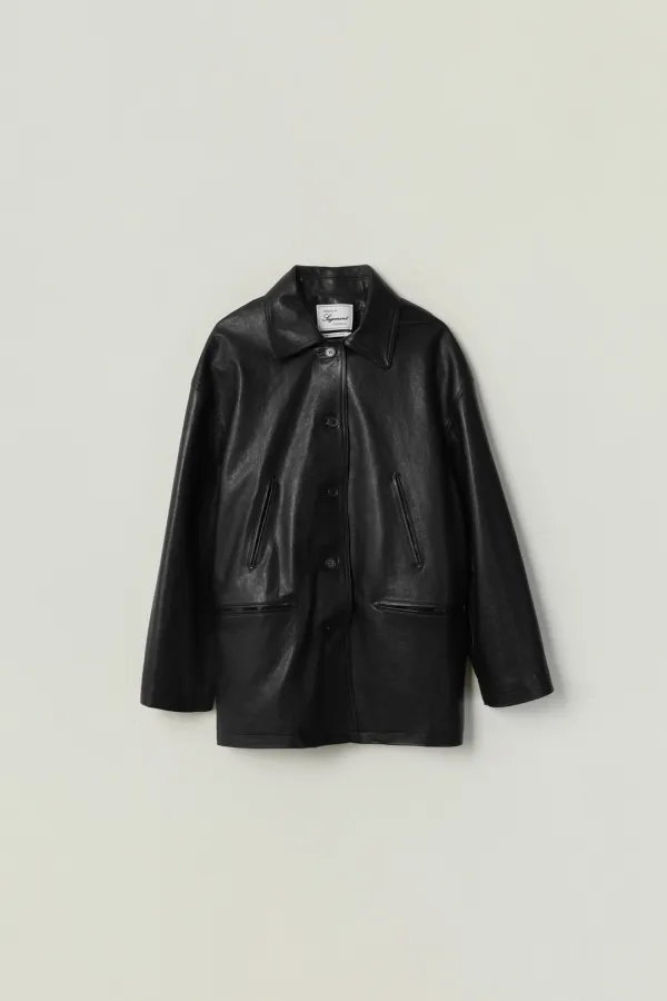 HAMIL LAMSKIN LEATHER JACKET_BLACK