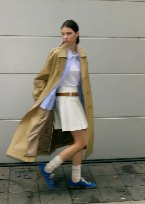 BASIC COTTON TRENCH COAT(sand beige) [배그린 착용]