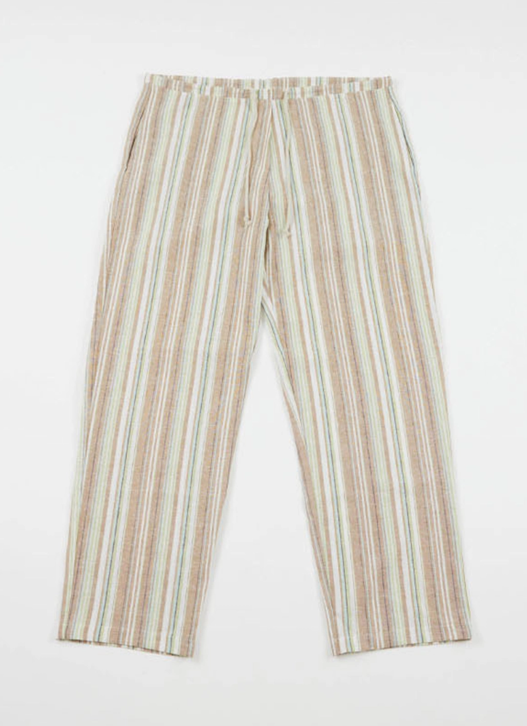 온무드 [3RD] Linen Stripe Pants - Brown 상품 이미지 3