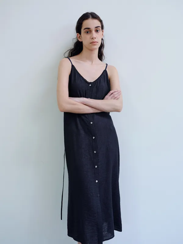 TIR LAYERED LACE DRESS_NAVY