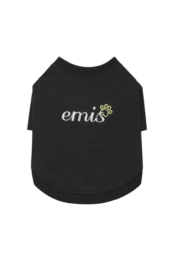 (PET) LETTERING LOGO T-SHIRT-CHARCOAL