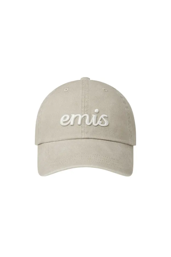 VINTAGE PIGMENT BALL CAP-BEIGE