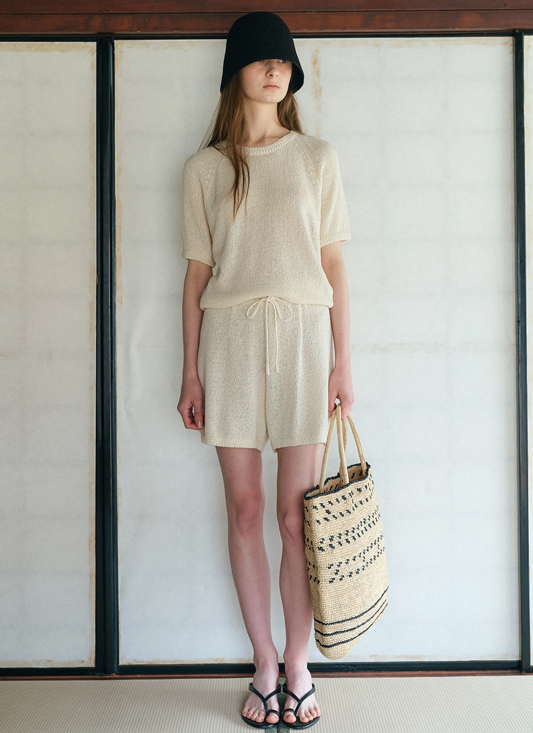르닐 Harriette Knit Shorts (Cream) 상품 이미지 3