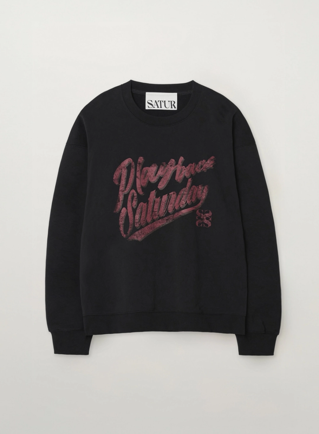 세터 Playback Saturday Sweatshirt - Black 상품 이미지 1