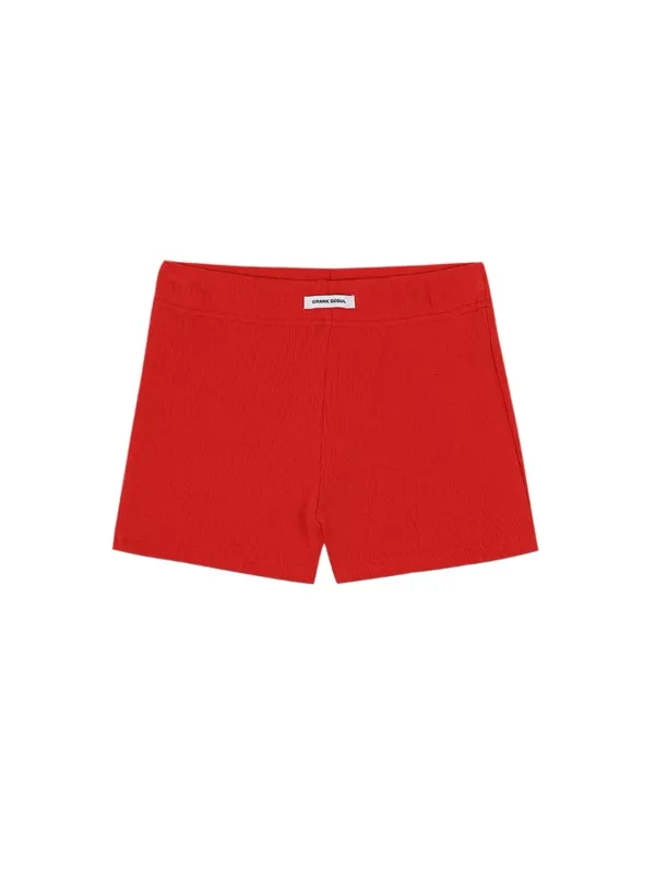 KNIT MICROSHORTS_RED