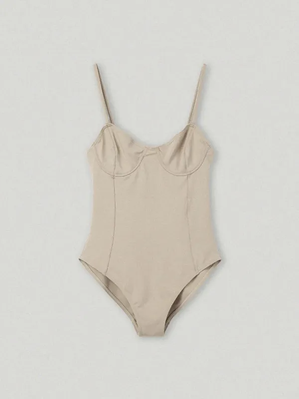 Soothing Swimsuit Shell Beige