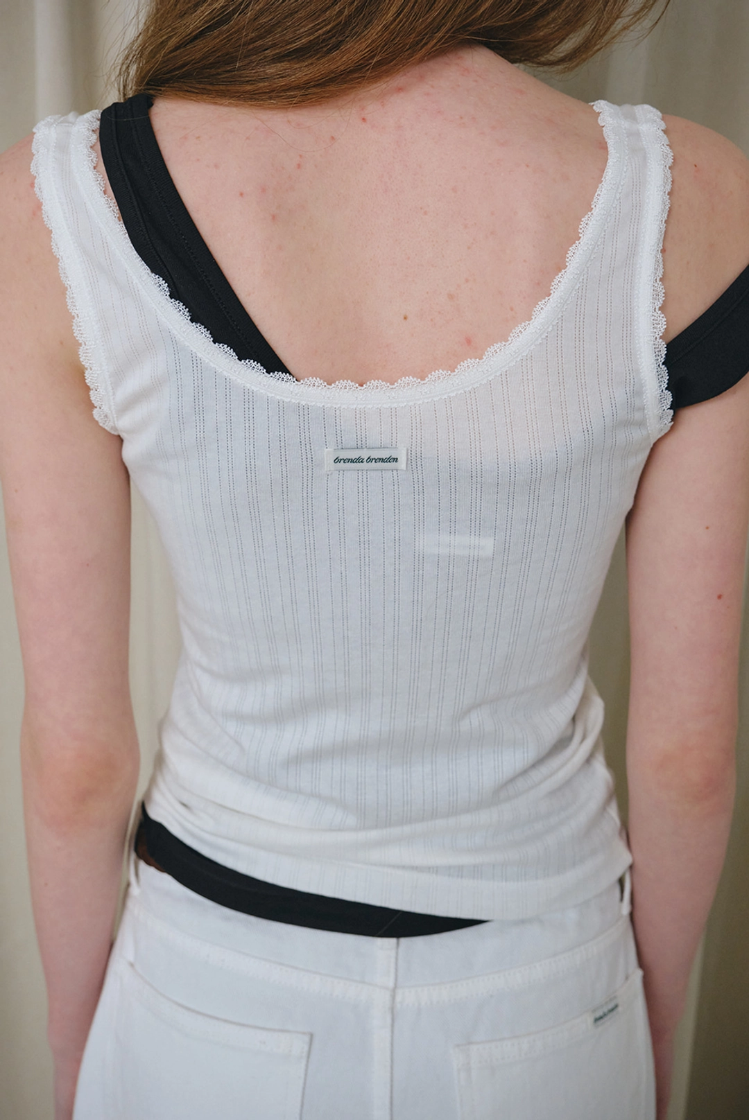 브렌다 브렌든 renee lace sleeveless - ivory 상품 이미지 2