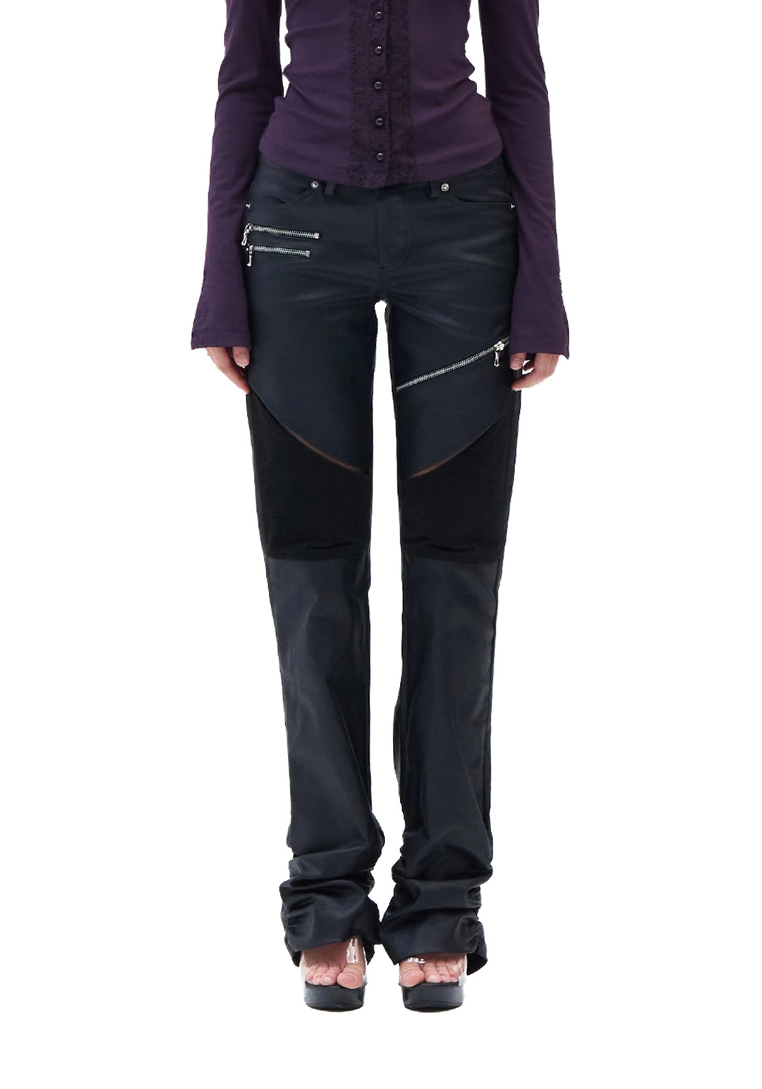 힐다 [Pre-order] Armor Biker Pants [Black] *9/21 발송예정 상품 이미지 1