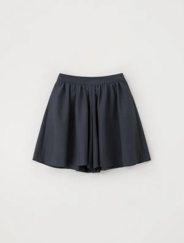 Clay Flare Shorts (Charcoal Navy)