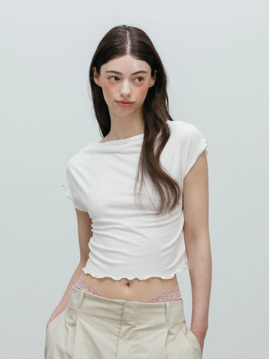 모이페어 [5/29 예약배송] SOFT DRAPE T-SHIRT / WHITE 상품 이미지 2