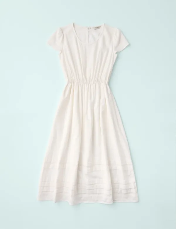 Phoebe Flared Dress (White)