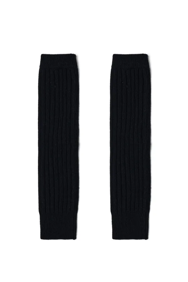 [수지 착용] Wool Leg Warmer Black