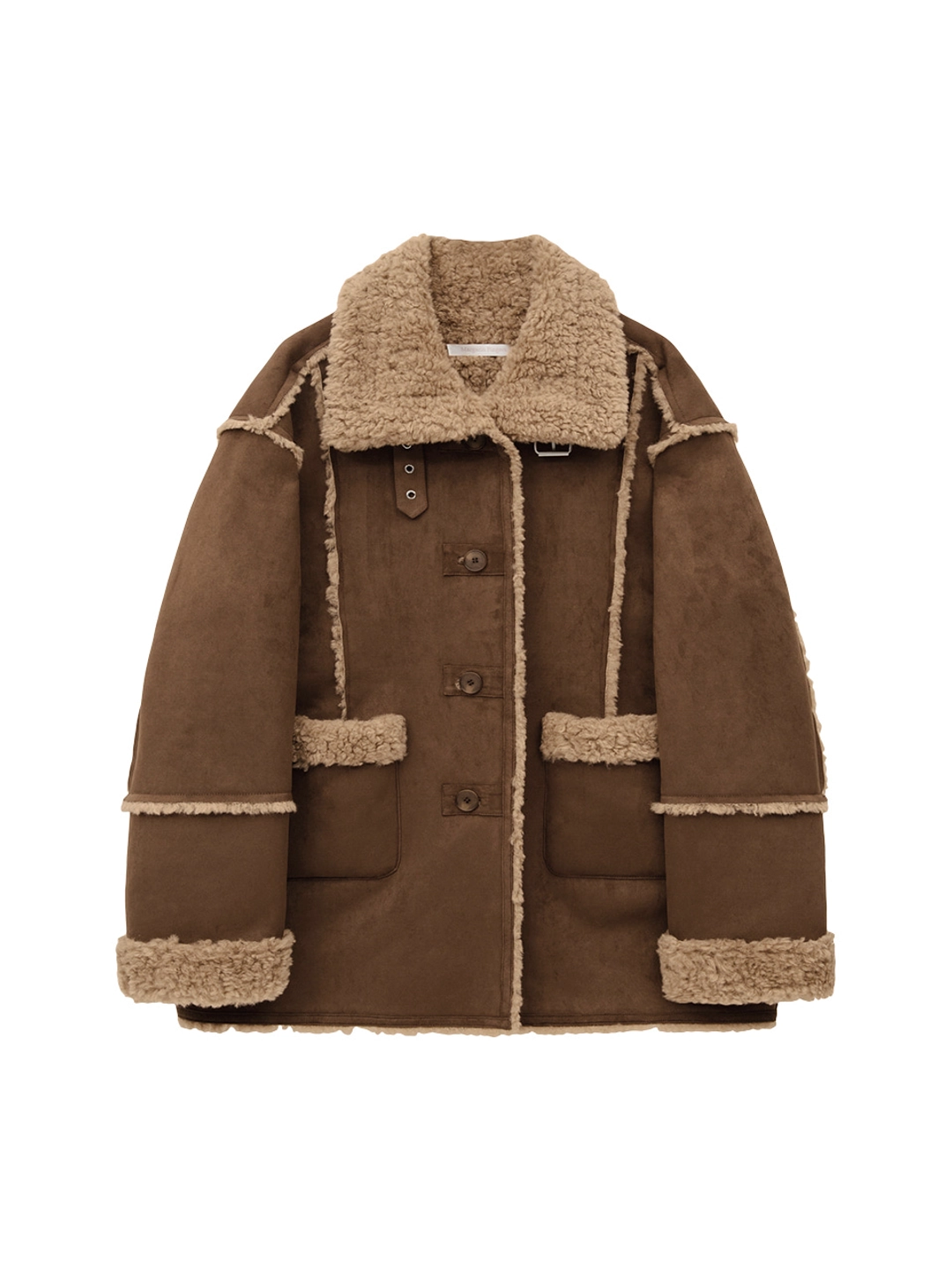 마가린핑거스 BUCKLE SUEDE MUSTANG (BROWN) 상품 이미지 1