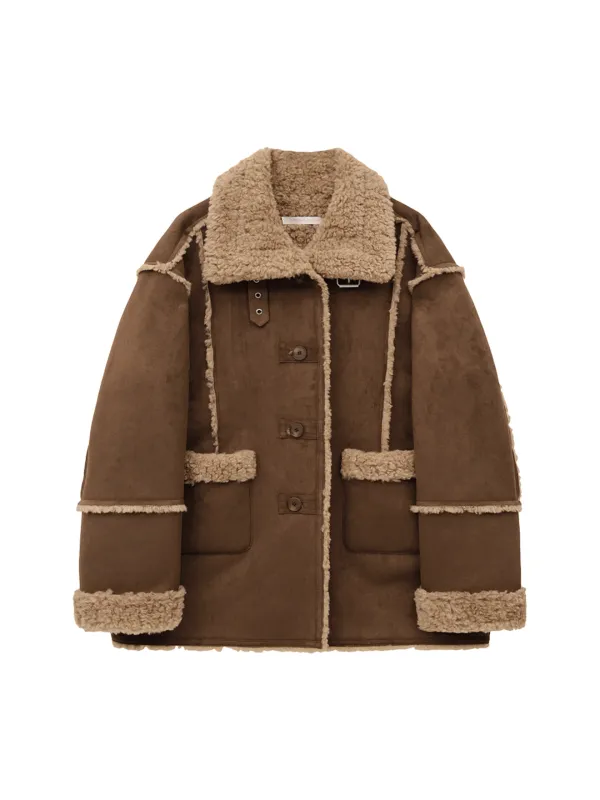BUCKLE SUEDE MUSTANG (BROWN)