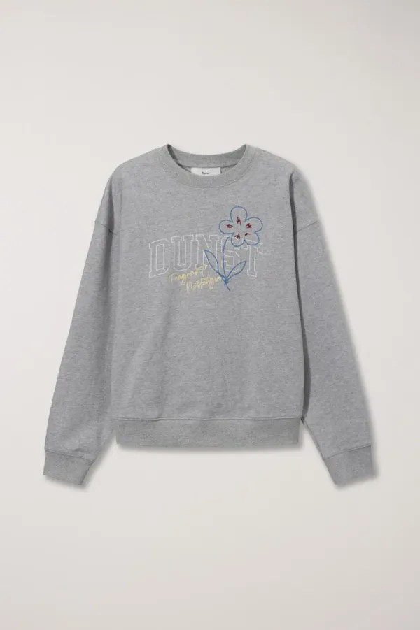 UNISEX BLOOM LOGO SWEATSHIRT MELANGE GREY