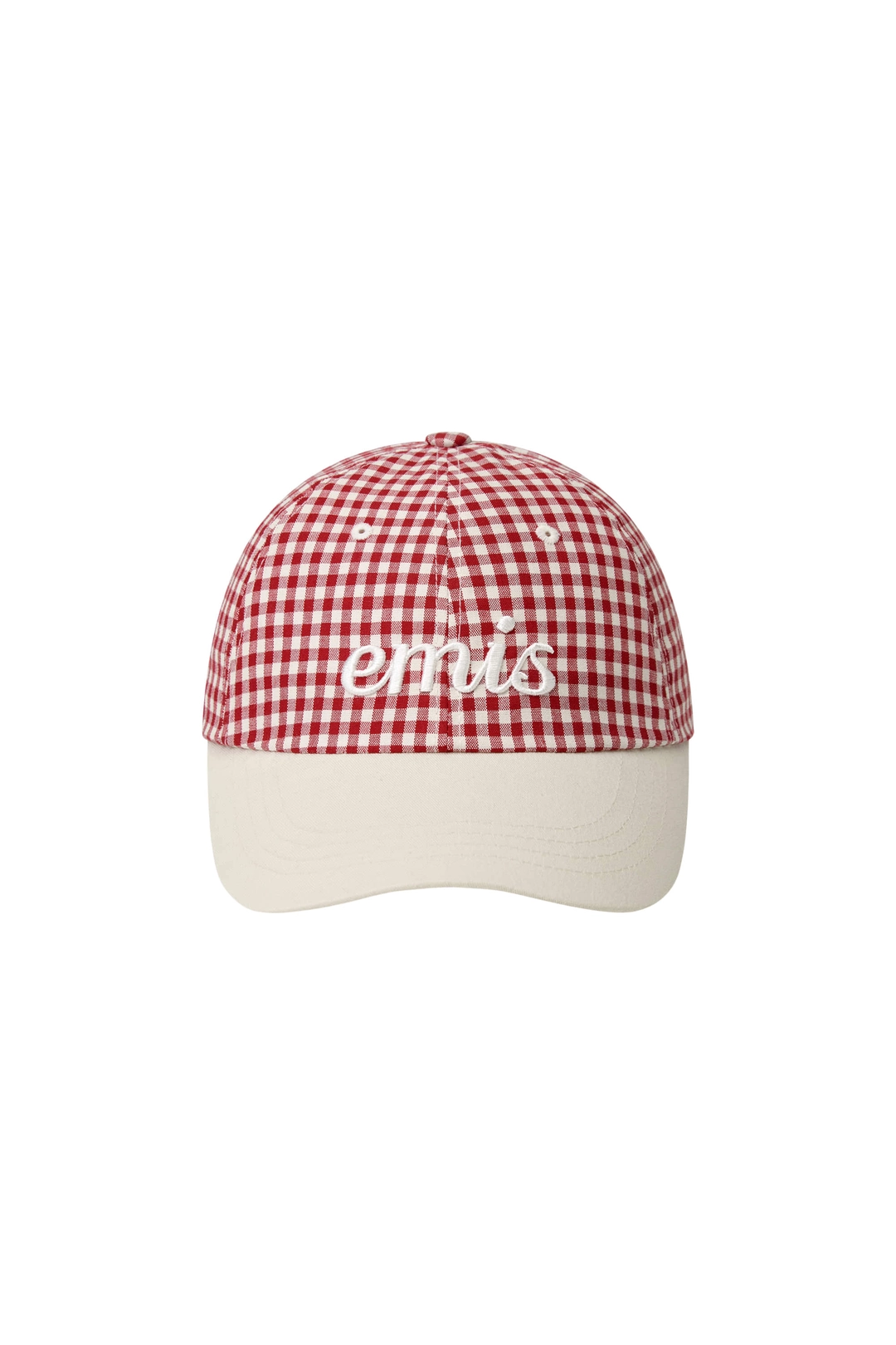 이미스 GINGHAM CHECK BALL CAP-RED 상품 이미지 2