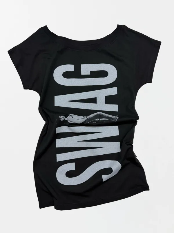 Swag Long Tee Black