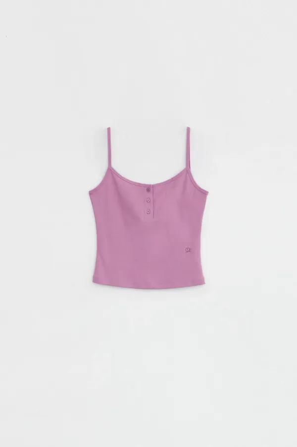 [6/5 순차출고] HENLEY BUTTON CAMISOLE