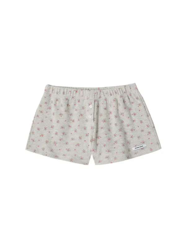 [Release 06/02] BUTTON FLOWER SHORTS_OATMEAL