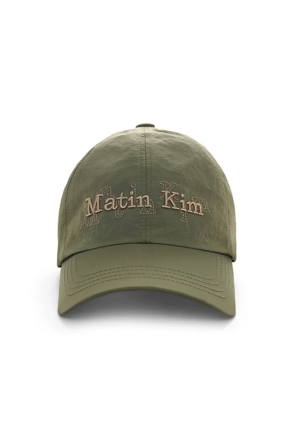 OVERLAY LOGO BALL CAP IN KHAKI
