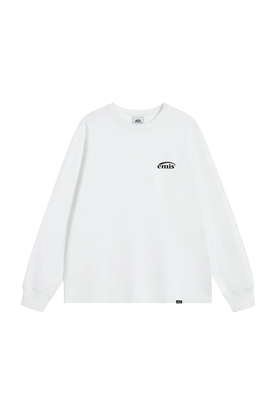 이미스 LOGO LONG SLEEVE T-SHIRT-WHITE 상품 이미지 1