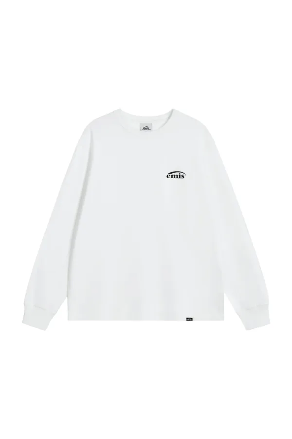 LOGO LONG SLEEVE T-SHIRT-WHITE