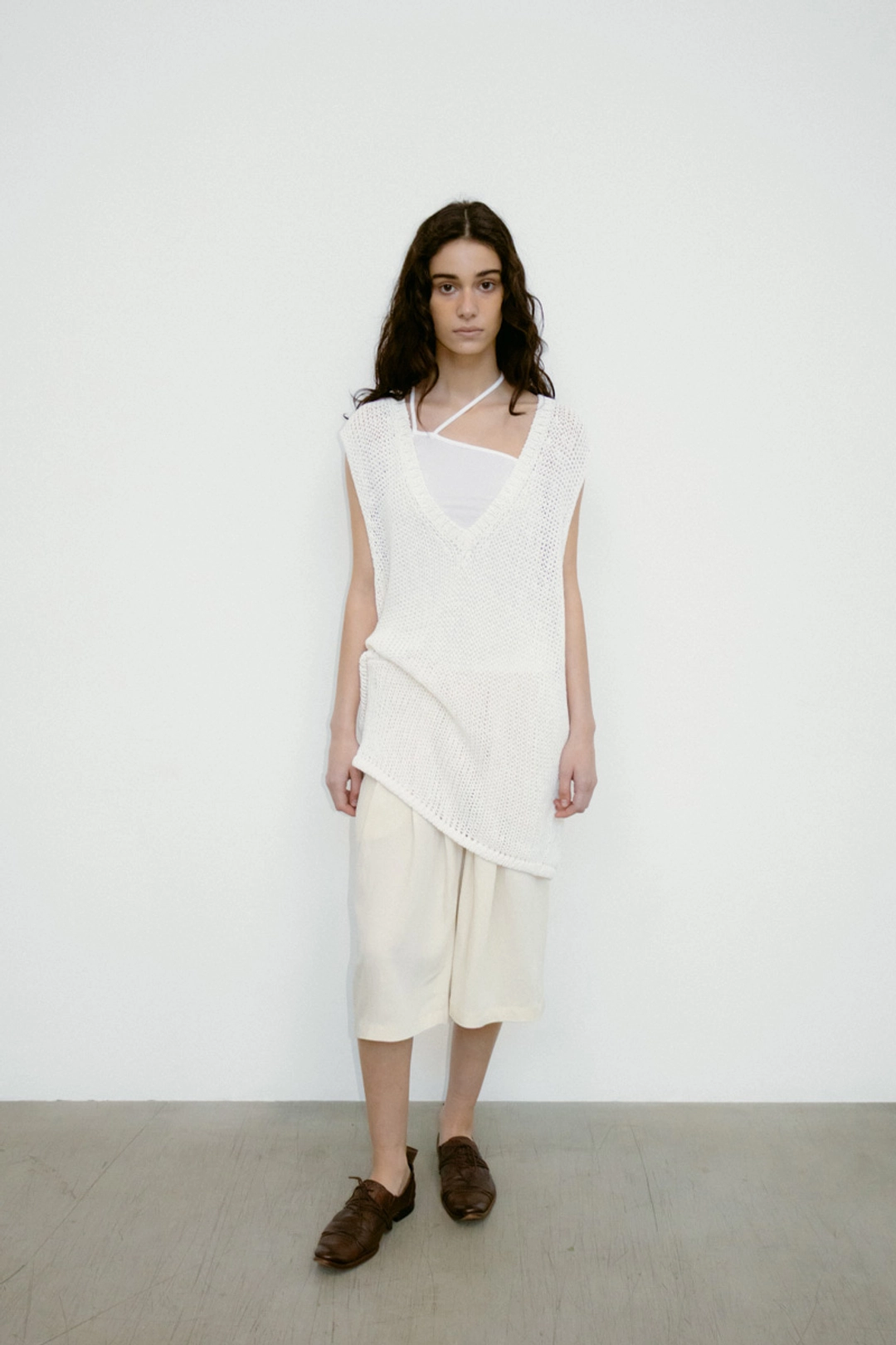 리포스 OVERSIZED PAPER COTTON VEST (IVORY) 상품 이미지 2