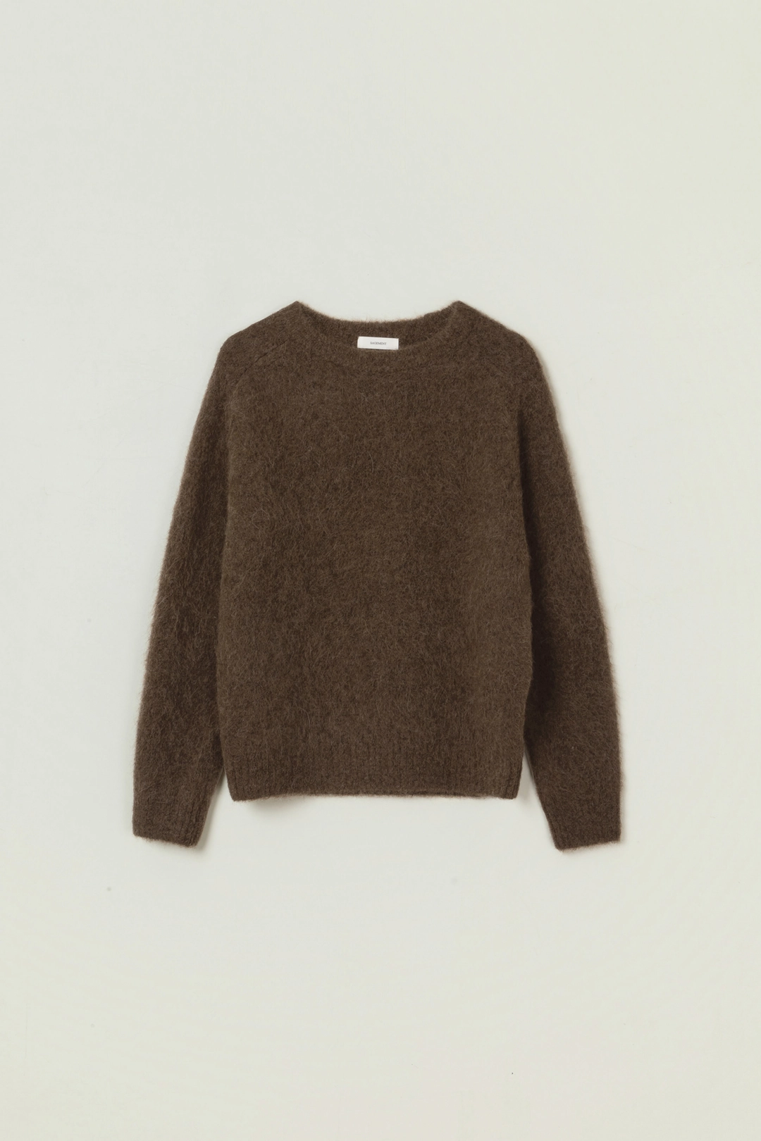 세이지먼트 ALEPH ALPACA ROUND KNIT_BROWN 상품 이미지 1