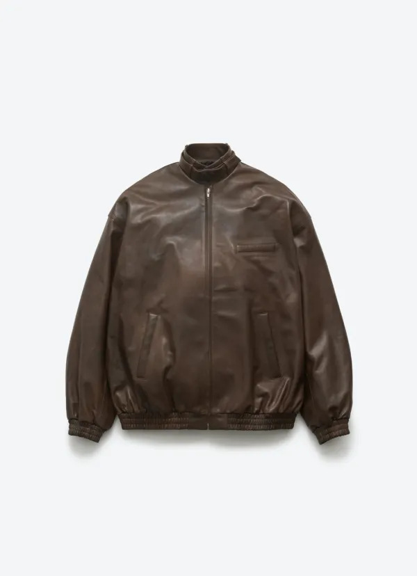 BROWN LEATHER JUMPER