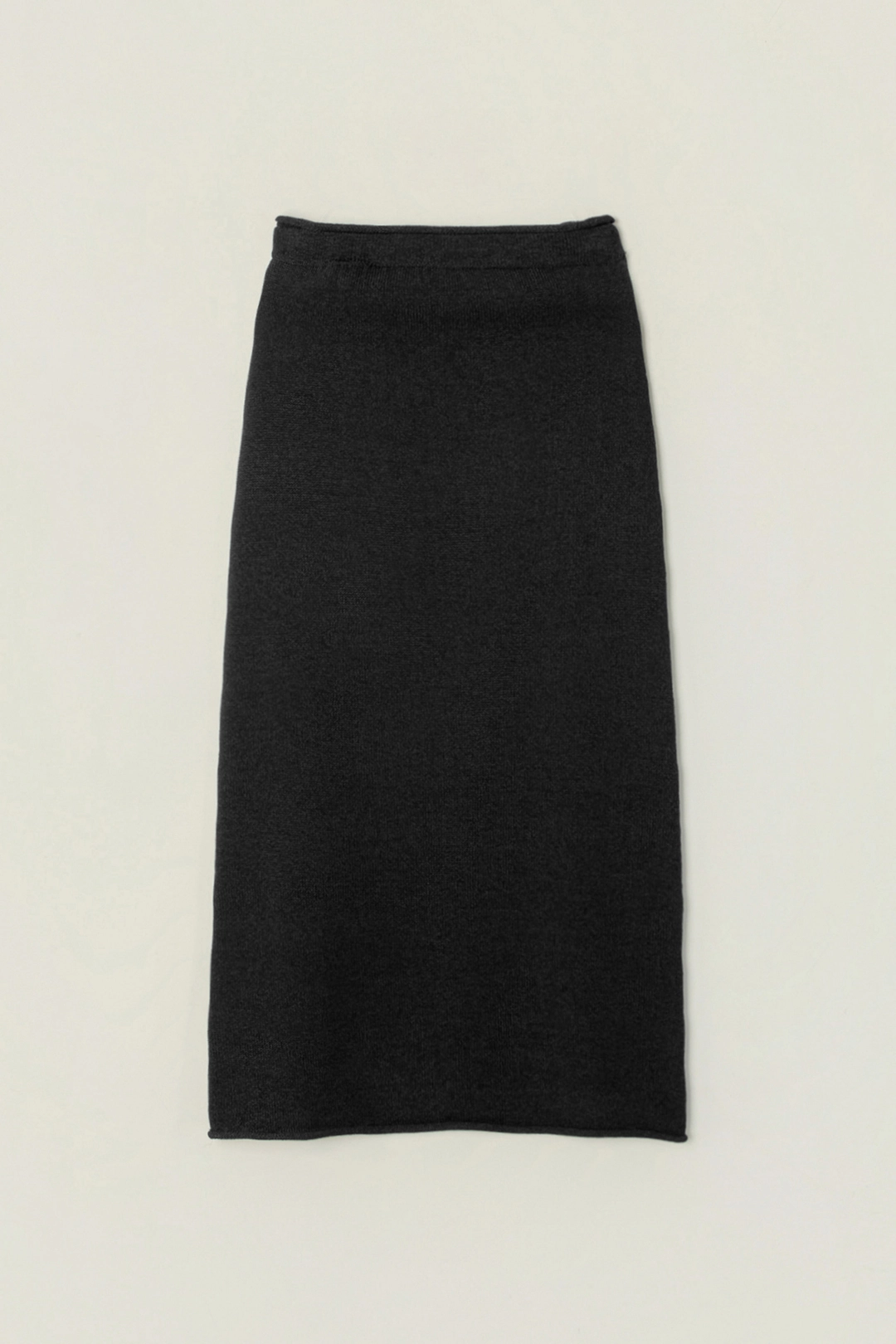 세이지먼트 MORIN LONG KNIT SKIRT_BLACK 상품 이미지 1