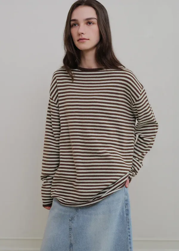 Meg stripe knit (mint)