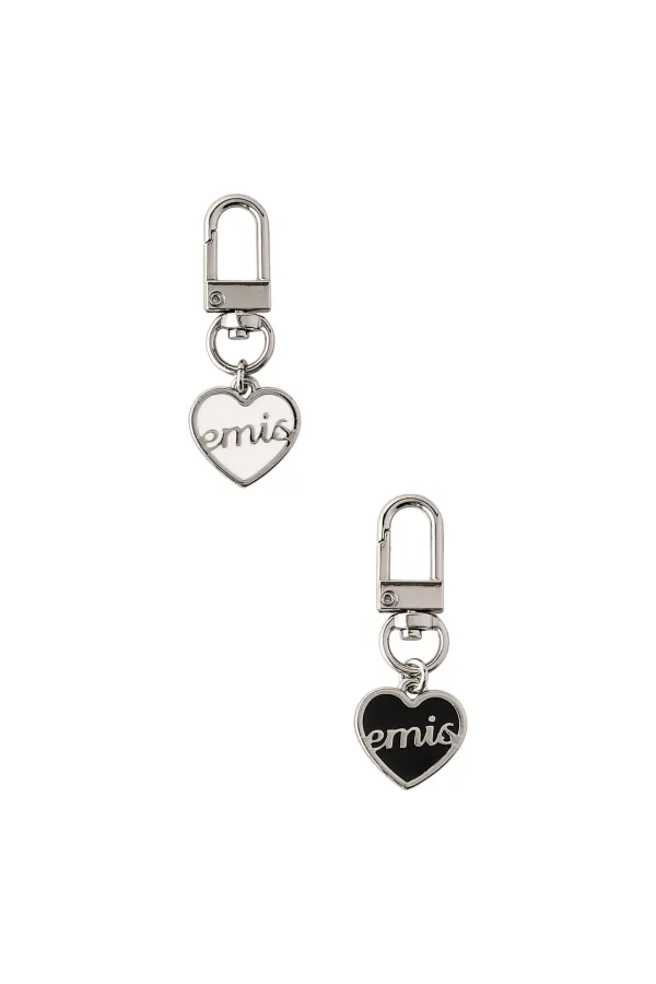 1 HEART LOGO PENDANT KEYRING