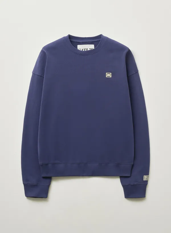 Loren Small Logo Basic Sweatshirt - Purple