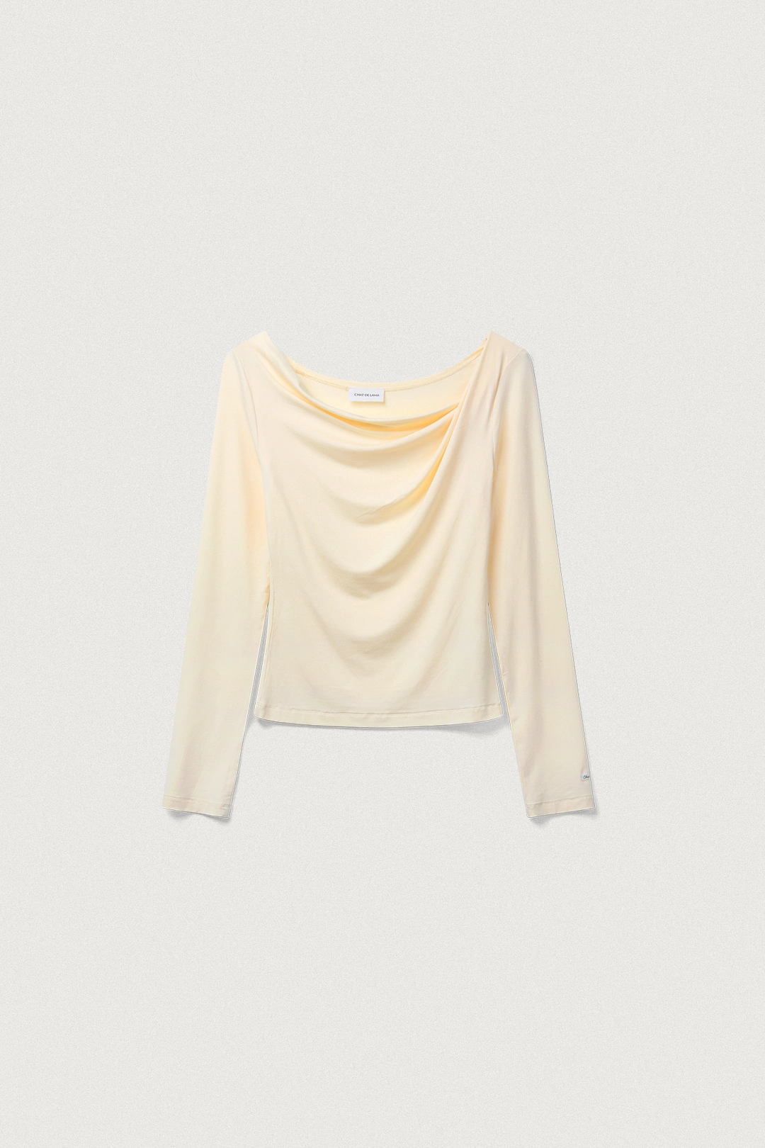 샤드라마 FLUID DRAPE T-SHIRT [CREAM] 상품 이미지 1
