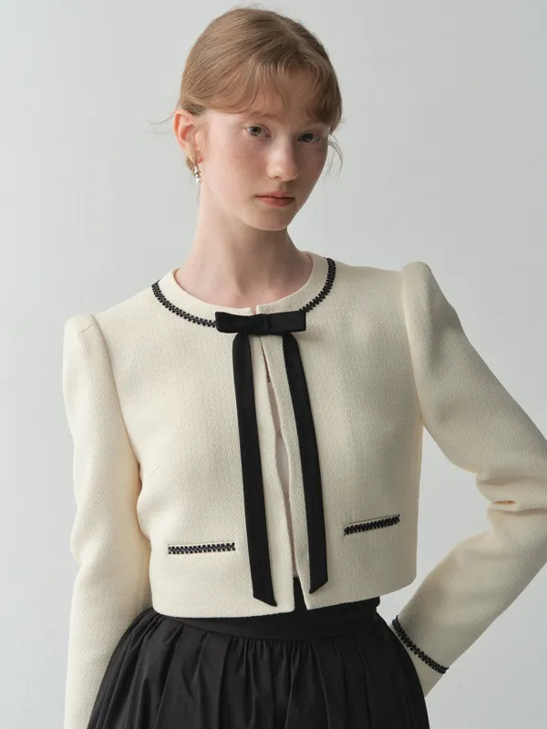 Petit Ribbon Tweed Jacket