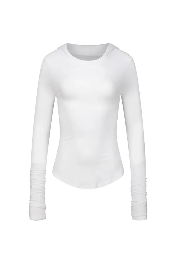 BASIC HOODIE LONG SLEEVE IVORY