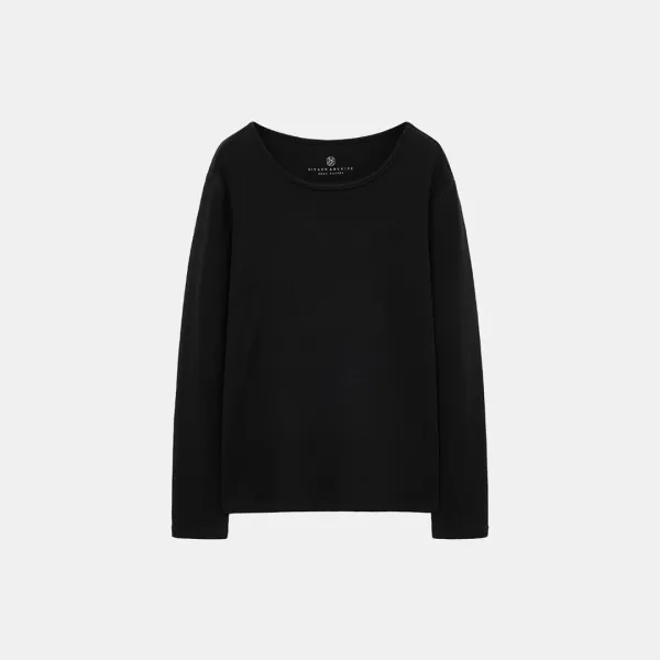 SITP5225 데코 스티치 컴포트 티셔츠_S\'est passee(쎄빠쎄)_Black