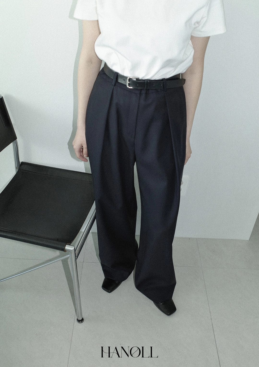 한올 Grow Slacks (Navy) 상품 이미지 2