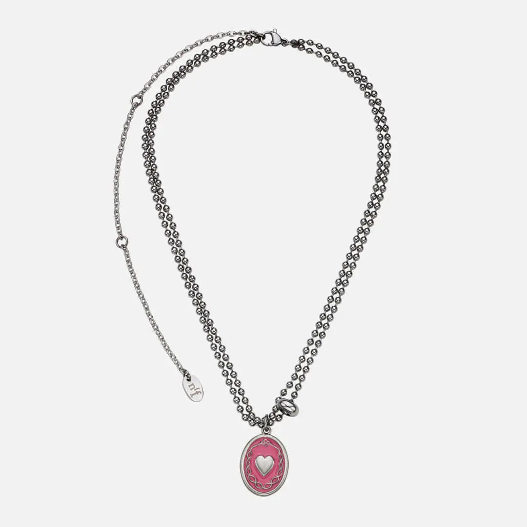 엔프프 knit love necklace-pink 상품 이미지 2